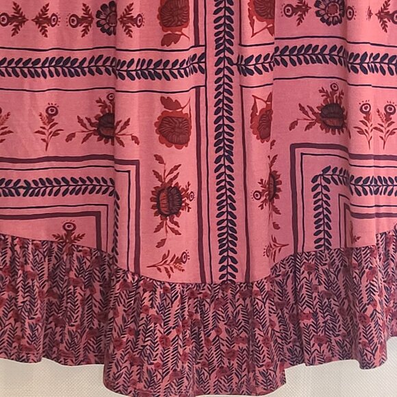 NWT STYLE & CO Women's PXL Boho Flowy Relaxed Whimsical Top Floral Pattern - Picture 4 of 12